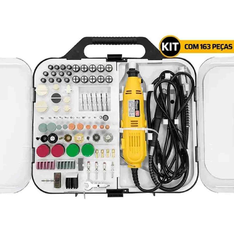 Mini Retifica Profissional 163 Peças 127v Com Maleta Western - Outros ...