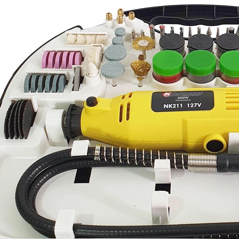 Mini Retifica Mini Retifica Profissional 210 Pçs 400w Nakasaki Com Maleta - Outros ...