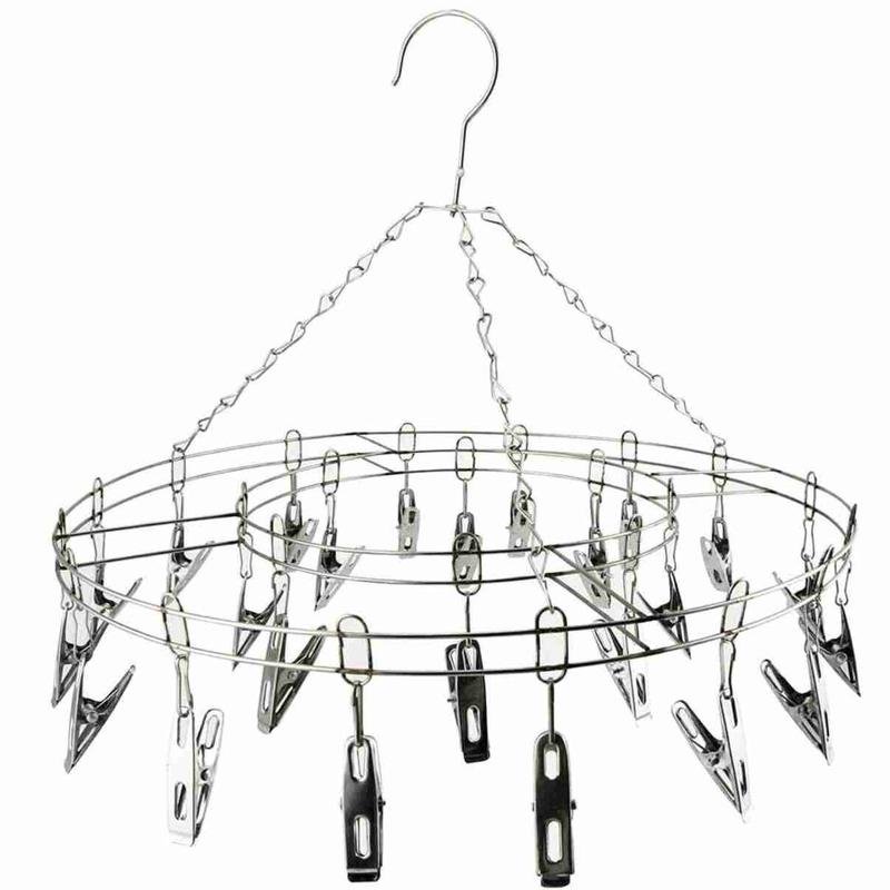 Mini Varal Aço Inox Cromado De Roupa Intima Cueca Calcinha Sutiã 15 ...