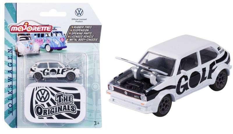 Majorette Volkswagen The Originals – Remorques 1:64, Châssis Métal, Licence VW Officielle – 1 Modèle Sur 4 Envoyé Au Hasard