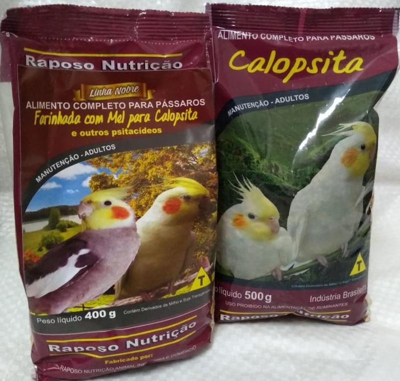 Mistura para Calopsita (Kit: Sementes + Farinhada) Raposo Nutrição ...