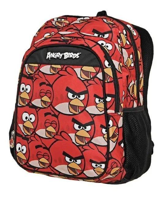 Mochila Angry Birds Vermelho Costas Santino Red Bird Carinha - Mochilas ...