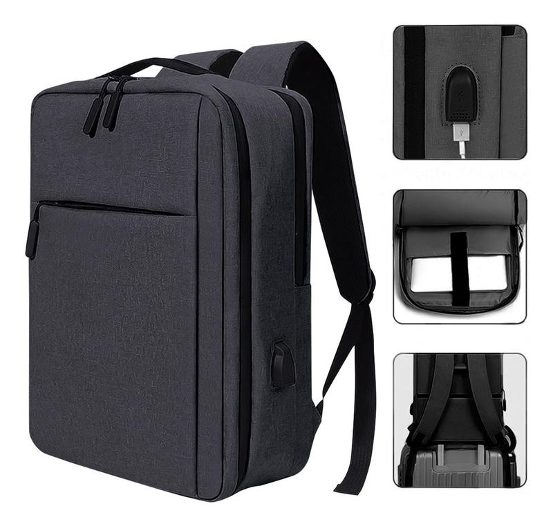 Mochila Bolsa Para Notebook 15.6 Polegadas Usb Fone Ouvido - Estocasa ...