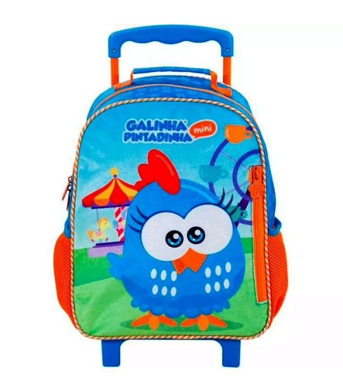 Mochila De Rodinha 14 Galinha Pintadinha Mini Festa - Xeryus - Mochilas ...