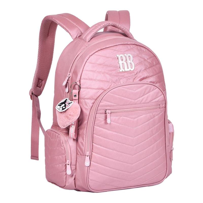 Mochila Menina Infantil Juvenil Rebecca Bonbon Metalizada de Costas ...