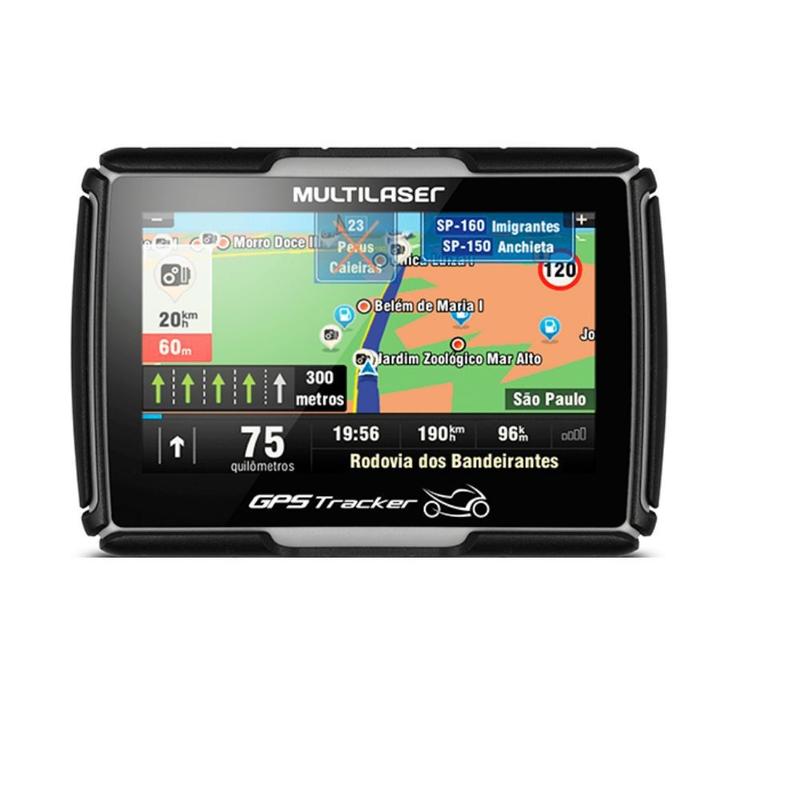 Módulo de Navegação GPS 4,3' para Moto prova d'Água Multilaser - GP040 ...