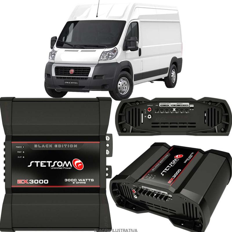 Fiat Modulo Modulo Ex3000 Stetsom Black Edition 2 Ohms 3000 Watts Fiat Ducato Maxi ...