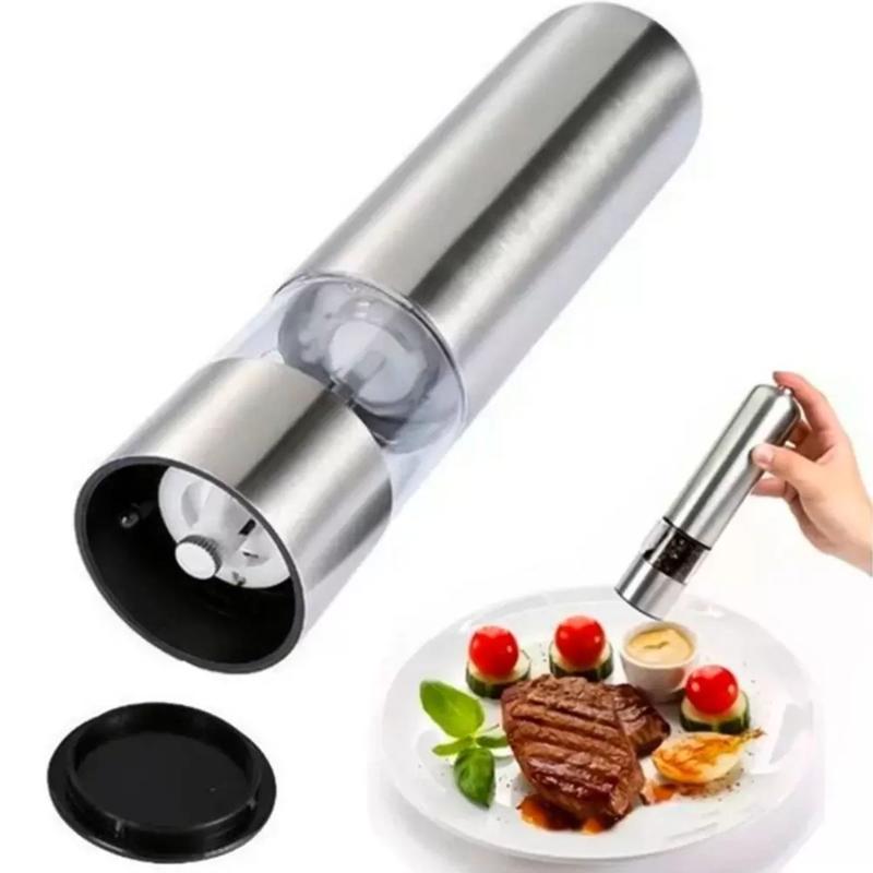 Moedor De Sal e Pimenta Triturador Elétrico Em Aço Inox 23cm - Clink ...