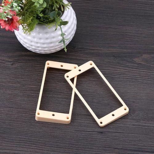 Set Anelli Pickup Humbucker Curvi &ndash; Collo E Ponte, Crema, Per Chitarra Elettrica Les Paul