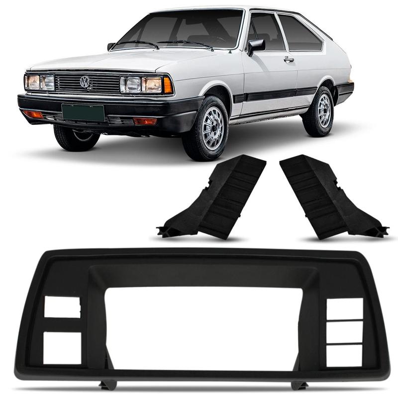 Moldura do Painel Velocímetro Passat 85 86 87 88 89 Preto c/ Suporte ...