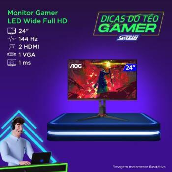 Monitor aoc gamer 24g2 24p 1vga 2hdmi 1dport 144hz - 24g2/bk - AOC ...