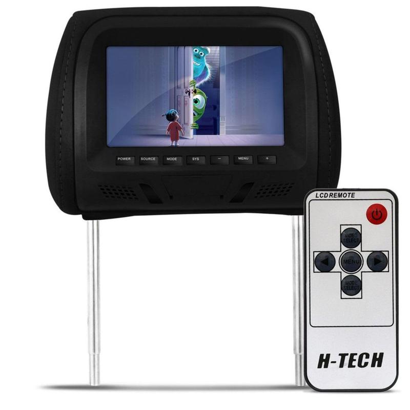 Monitor Encosto De Cabeça H-Tech Tela 7 Polegadas Modelo Escravo Com ...
