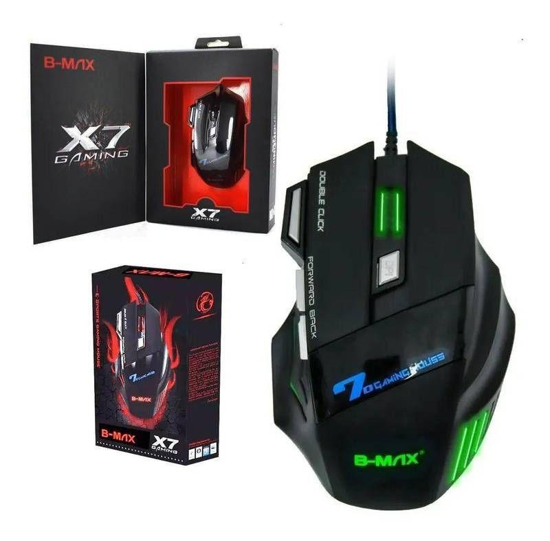 Mouse Gamer Com 7 Botões Gaming PRO RGB DPI 2.400 Bmax X7 - Mouse Gamer ...