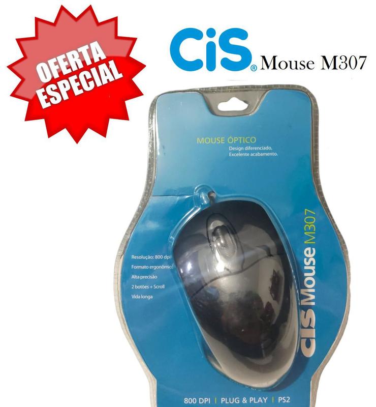 Mouse Opitco Classico PlugePlay C/ Cabo Conexão Entrada PS2 - CIS ...