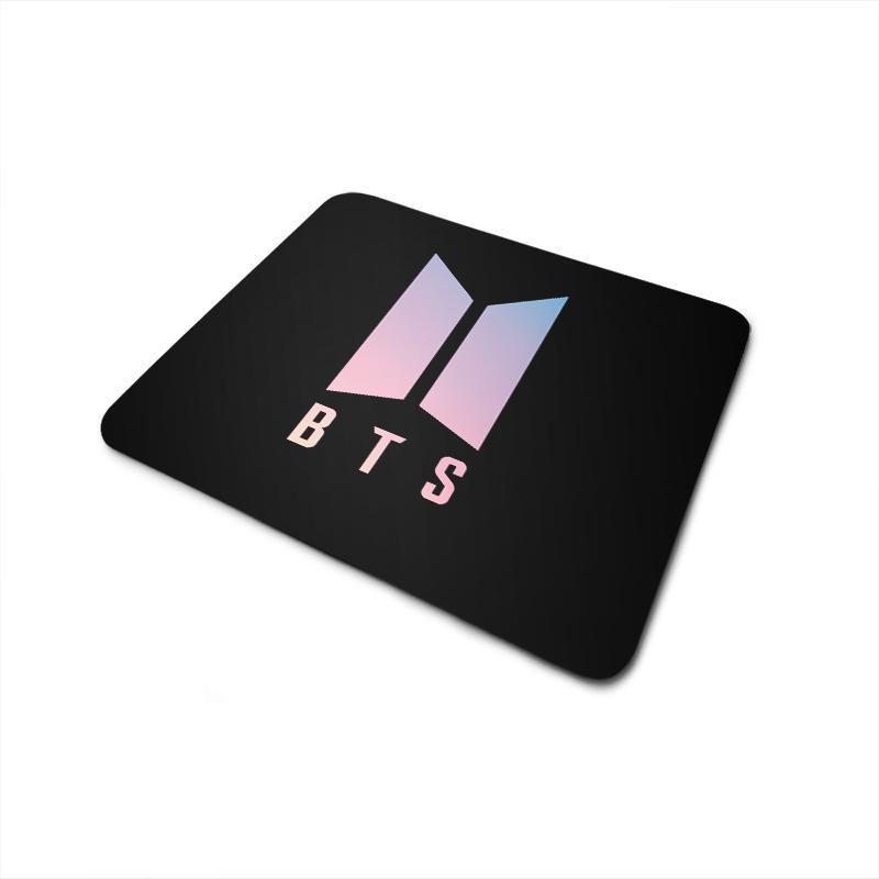 Mouse Pad Bts Logo Fundo Preto - Malucos Por Personalizado - Mouse Pad ...