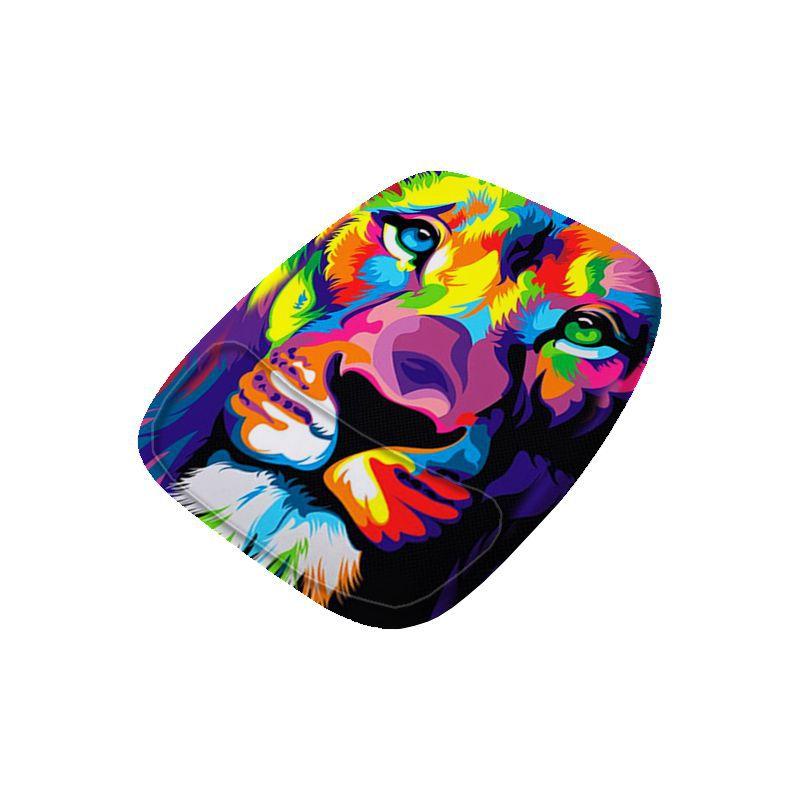 Mouse Pad Ergonomico Leão Colorido Bonito - Personalize do seu jeito ...