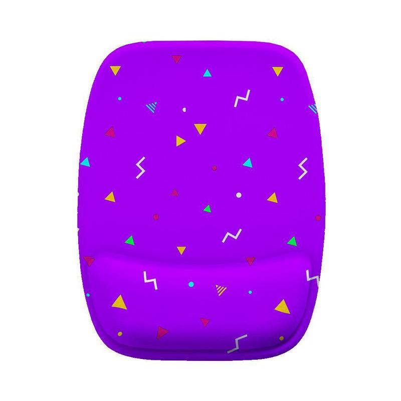 Mouse Pad Ergonomico Roxo Figuras Coloridas - Personalize do seu jeito ...