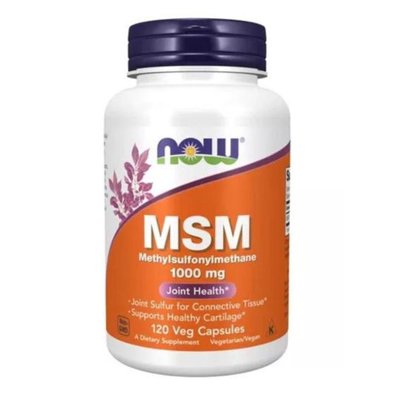 MSM Methylsulfonylmethane 1000mg 120 capsulas Now Foods Anti ...