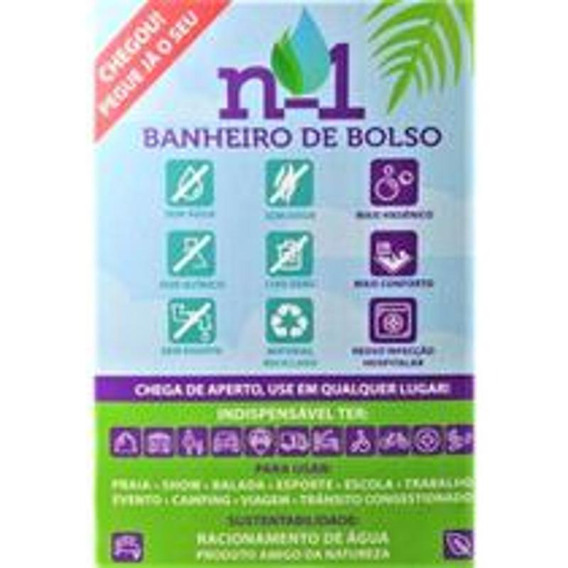 N1 Seu Banheiro De Bolso Pacote 6 Unidades - Longevitech - Acessórios ...