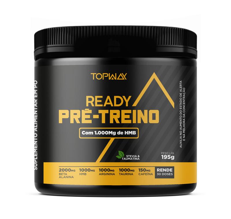 Novo ready pré-treino topway com cafeína - 195g - Pré Treino - Magazine ...