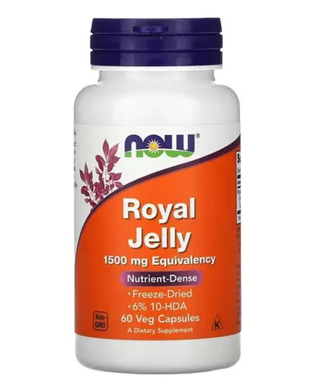 Now Foods Royal Jelly 1500mg 60 Cápsulas - Geleia Real - Magazine Luiza