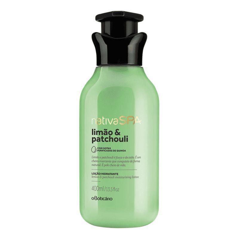 O boticario nativa spa hidratante limão e patchouli 400ml - Hidratante ...