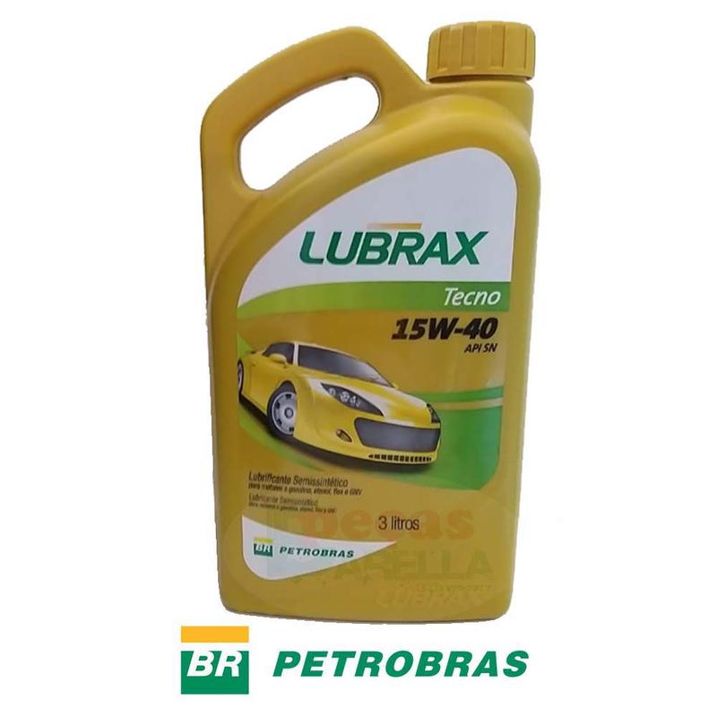 Óleo 15w/40 tecno sn semi-sintético carro 3 litros- lubrax ...