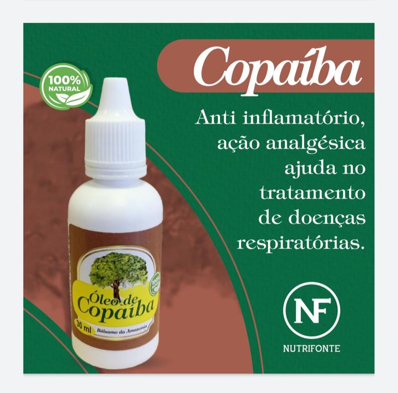 ÓLEO DE COPAÍBA - ÓLEO DA VIDA 30 ml - Nutrifonte - Fitoterápicos e ...