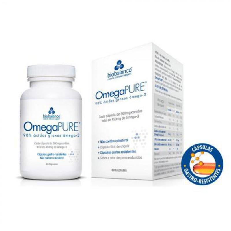 Omegapure 60 caps - Biobalance - Ômega 3 / Óleo de Peixe - Magazine Luiza