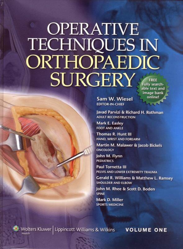 OPERATIVE TECHNIQUES IN ORTHOPAEDIC SURGERY - 4 VOLS - - Livros de ...