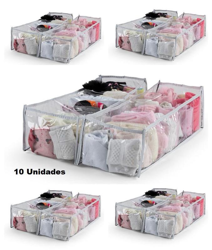Organizador de Guarda Roupa Colmeia 10 Espaços Kit com 10 Unidades ...