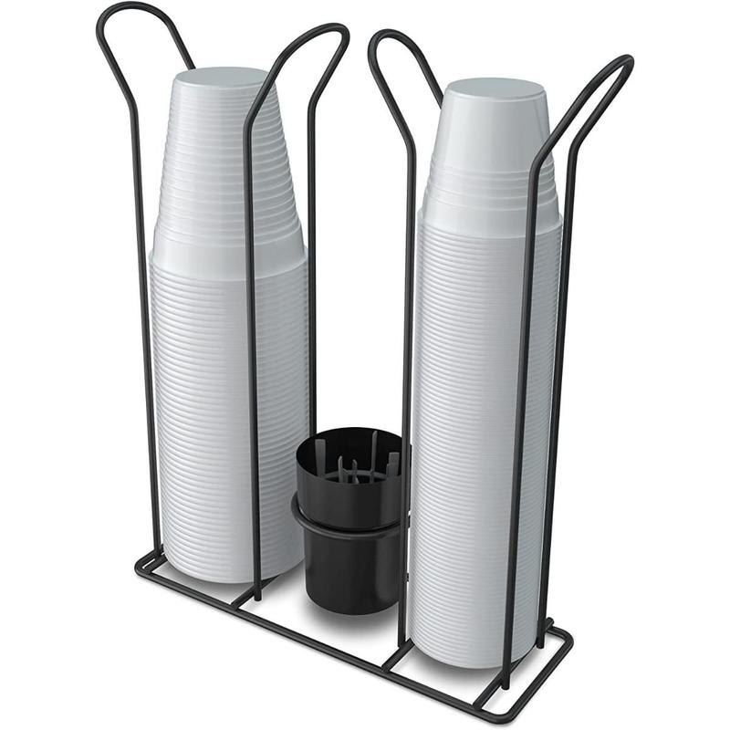 Organizador Porta Copo Descartável Mesa Café Escritório Duplo - JRD ...