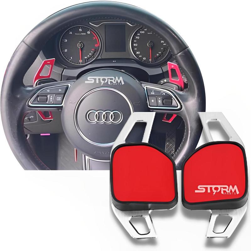 Schaltwippen Shift Paddle Für Audi A3 S3 RS3 8P, A4 S4 B7 B8 Carbon Rot Glanz
