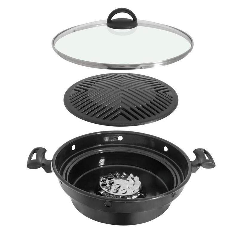 Panela Esmaltada Churrasqueira De Fogão Saudável Fs Grill ...