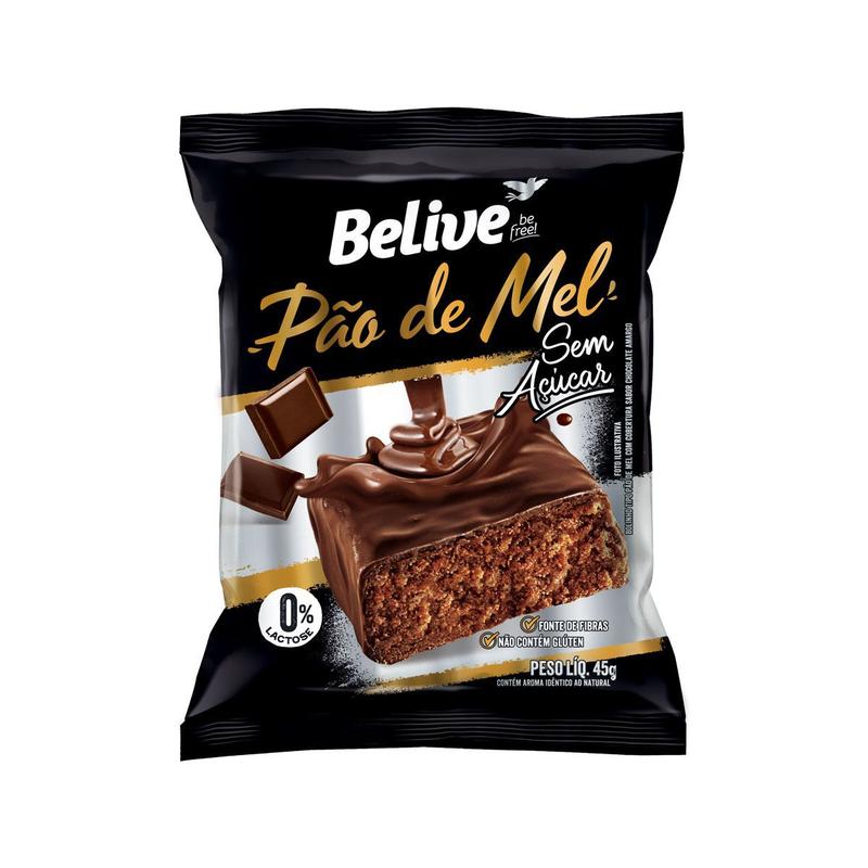 Pão de Mel Sem Glúten Zero com 10 unidades de 45g - Belive - Alimentos ...