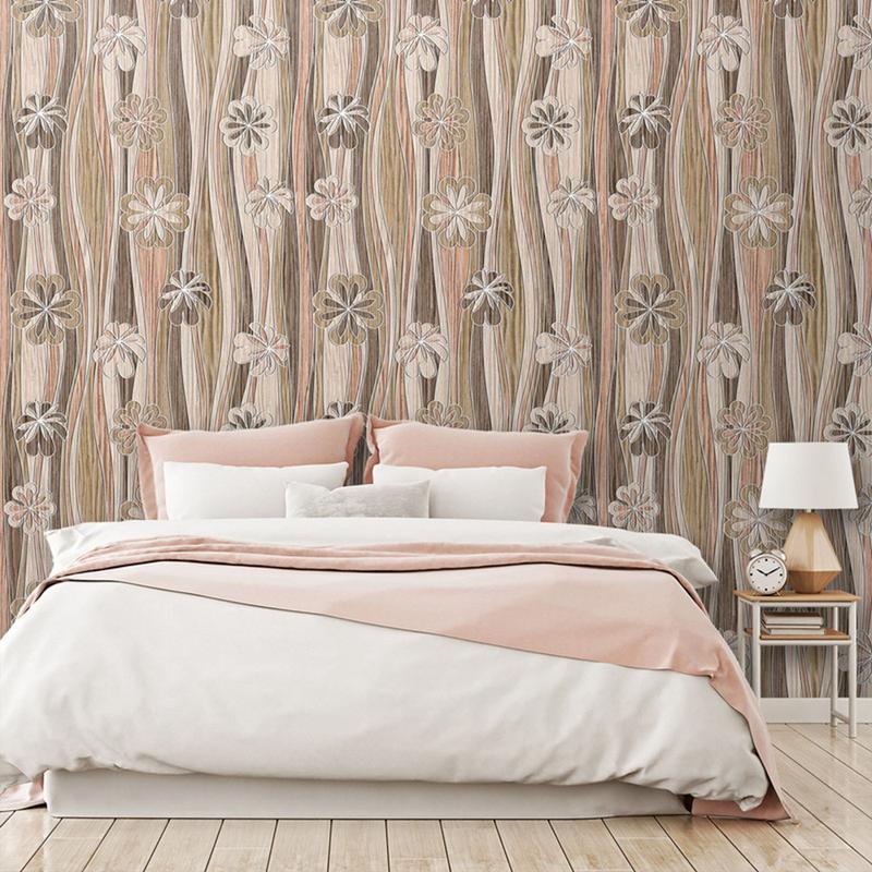 Papel de Parede Adesivo Envelopamento Móveis Madeira Lavável (Rolo 3 ...