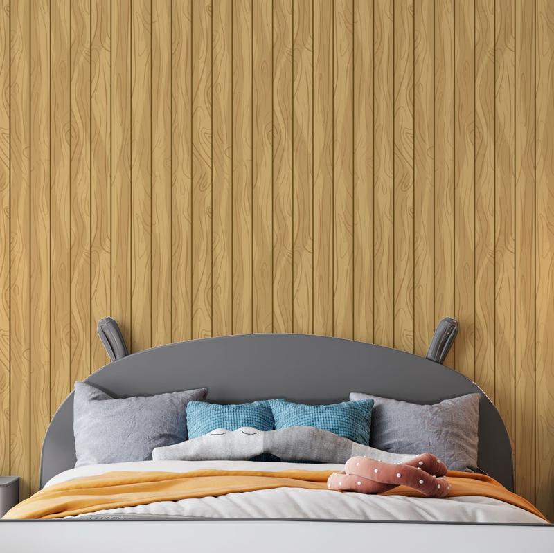 Papel de Parede Adesivo Ripa Madeira Clara Vertical Painel Moderno ...