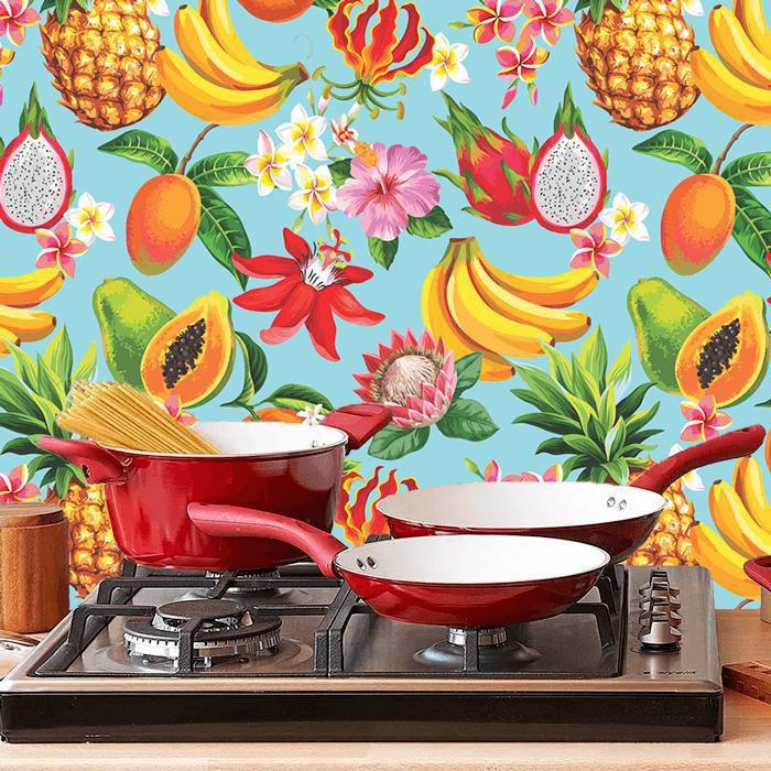 Papel De Parede Cozinha Adesivo Vinílico Lavável - N4533 - Lar Adesivos ...