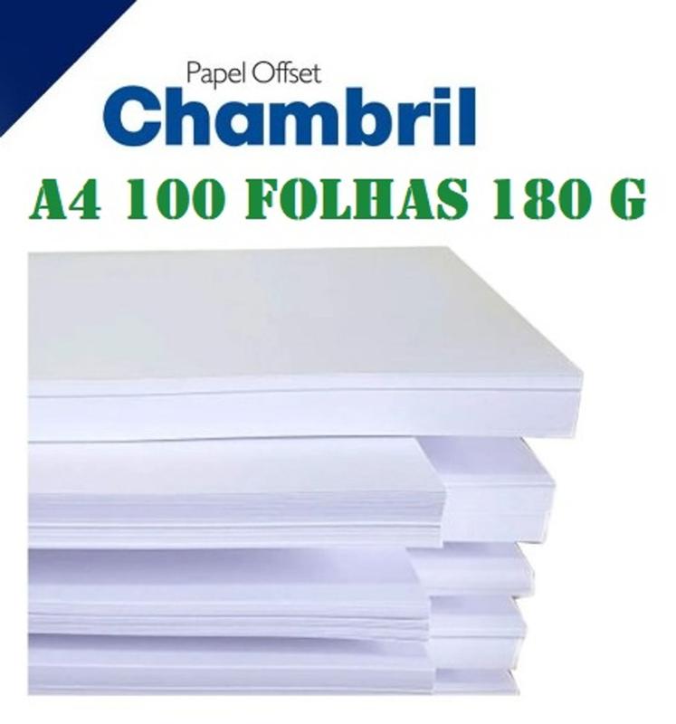 Papel Offset 180 gramas Chambril A-4 - International Paper - Papéis ...