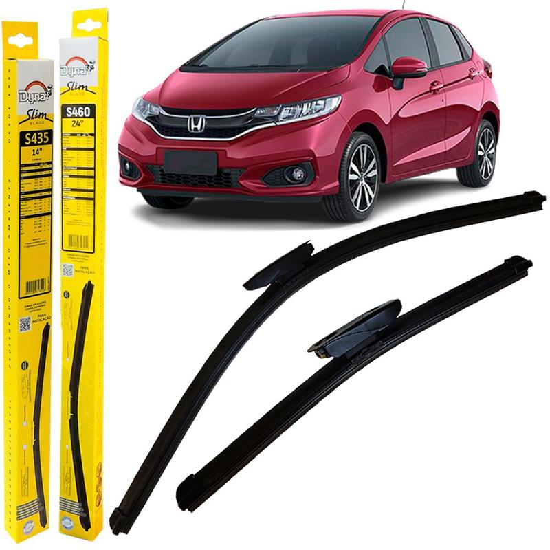 Par de Palhetas Dianteira Honda Fit de 2018 até 2022 Dyna - Limpador de ...