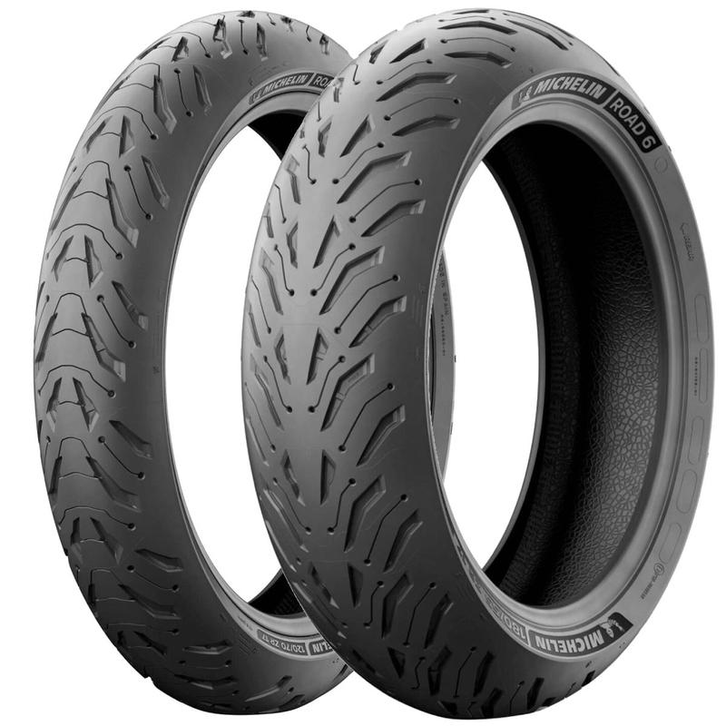 Par Pneu Moto Hornet Cb600 Xj6 120/70-17 e 180/55-17 Road 6 - Michelin ...