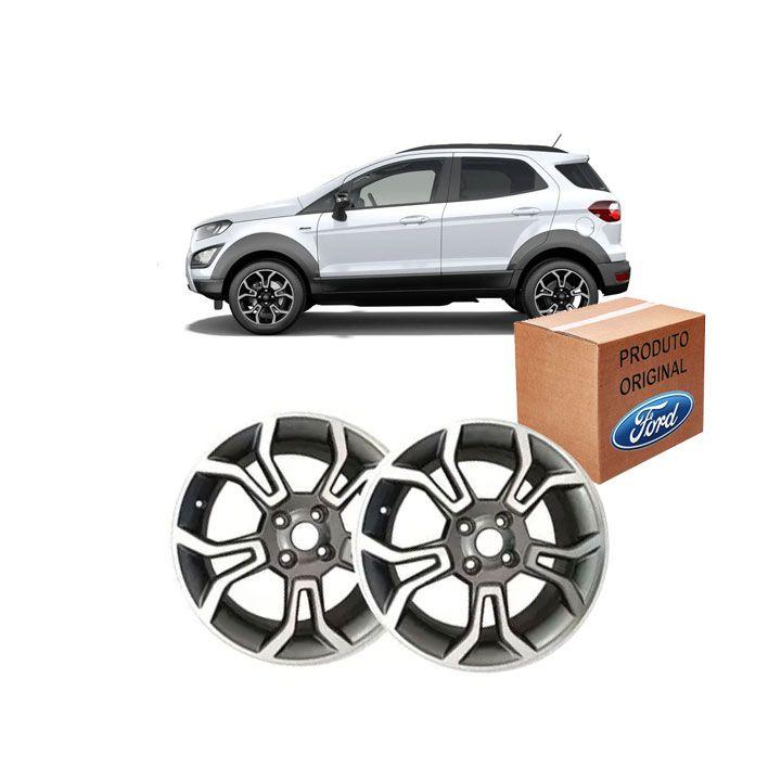 Par Roda Liga Leve Aro 17 Cinza Original Ecosport 2012 A 2021 Kit2837 ...
