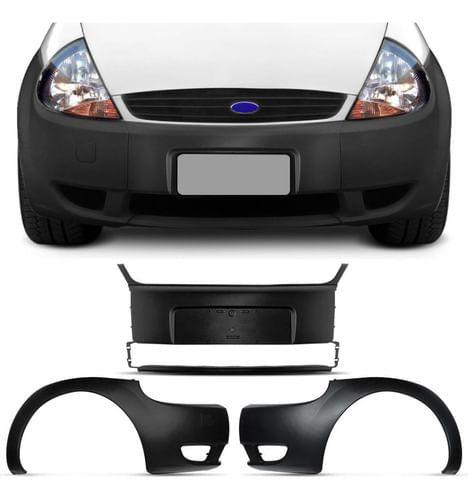 Parachoque Dianteiro Ford Ka 2003 2004 2005 2006 2007 Preto - PrimeL ...