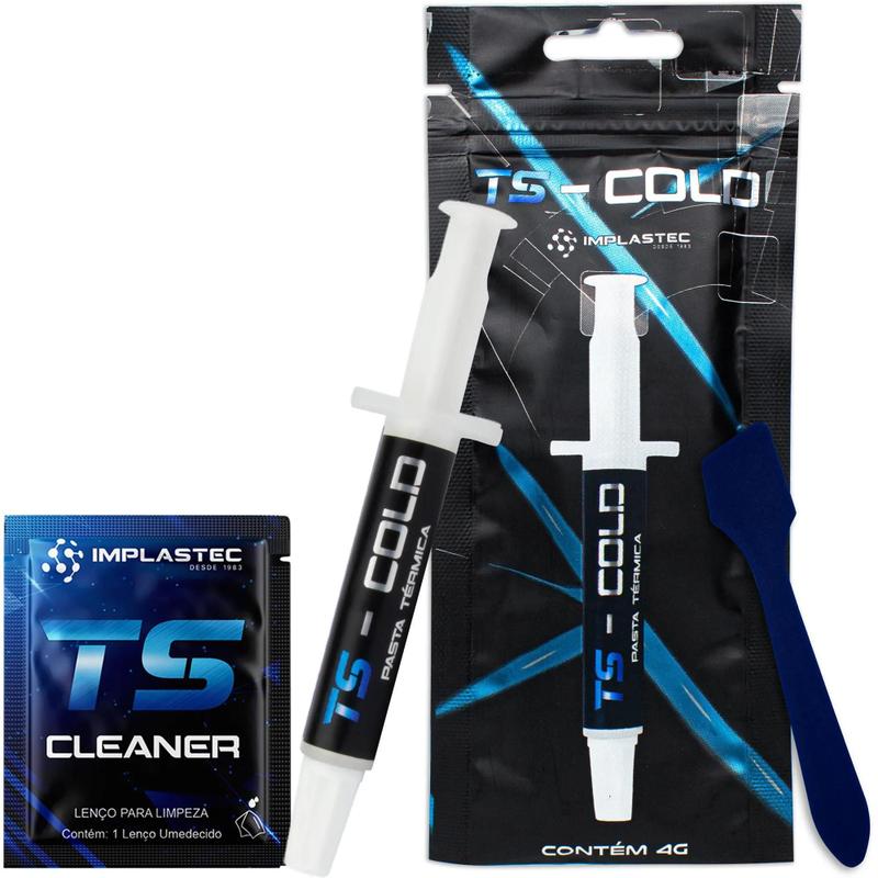 Pasta Térmica TS-Pró 6,2 W/m.K - Seringa 4G - IMPLASTEC - Pasta Térmica ...
