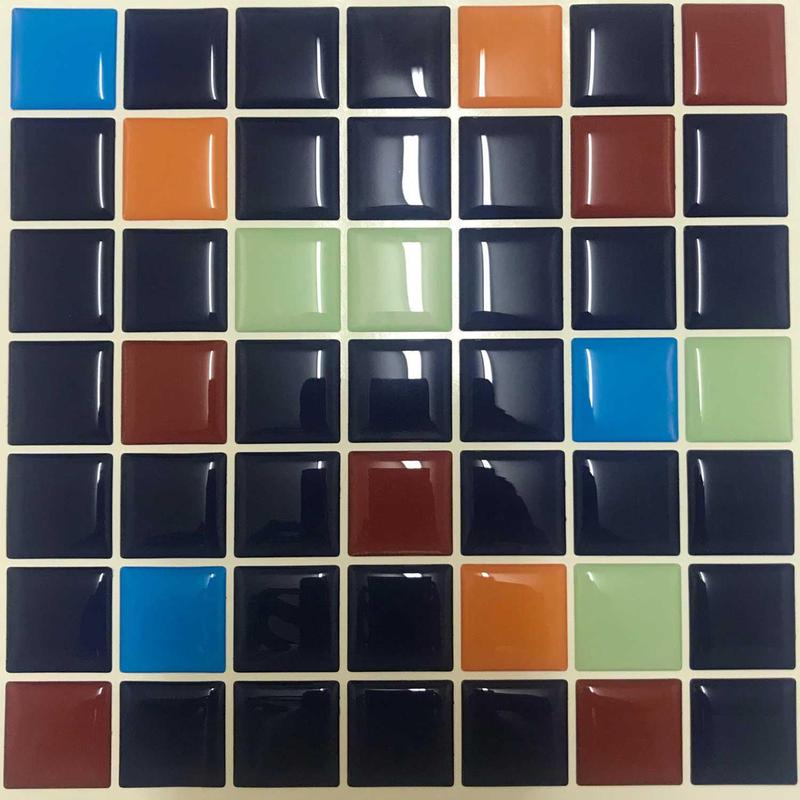 Pastilha Adesiva Resinada Colorida Kit 4 Placas Adesivo 3 M - Cromo ...