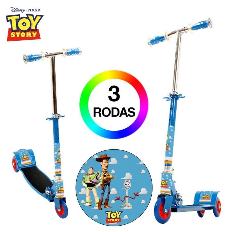 Patinete Multicolor De Toy Story Para Niños – Ruedas De 120 Mm, Sistema ABEC 5, Plataforma Extragrip, Peso Máximo 50 Kg