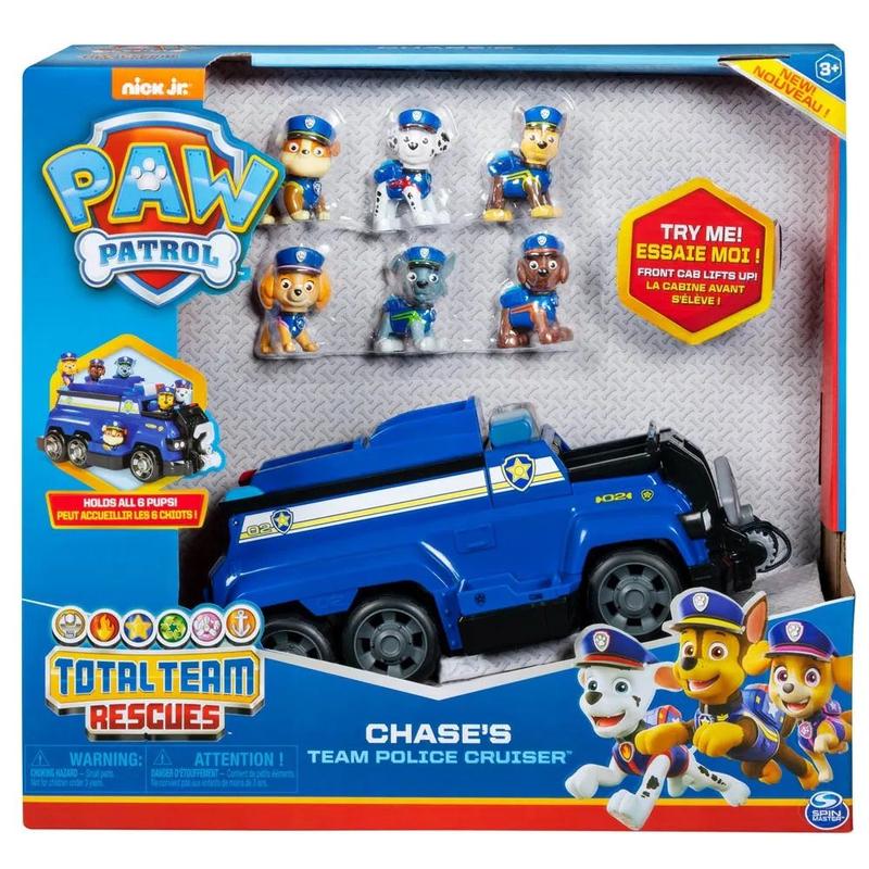 Patrulha Canina - Veículo Equipe De Polícia Chase - Com 6 Figuras ...