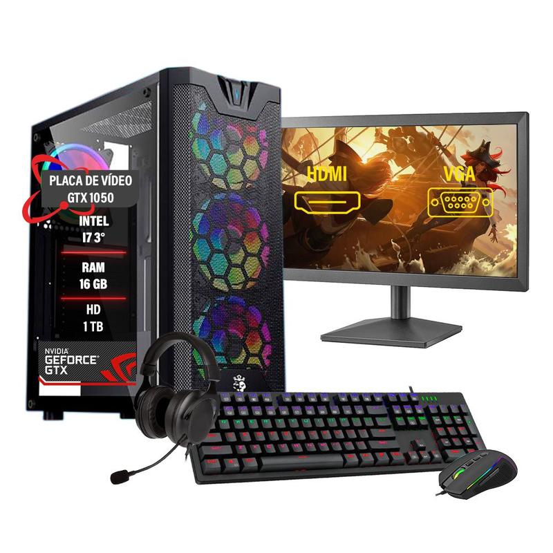 PC Gamer Terra D'occasion - GTX 1050, 8 Go RAM, SSD 120 Go, Windows 10 - Tour