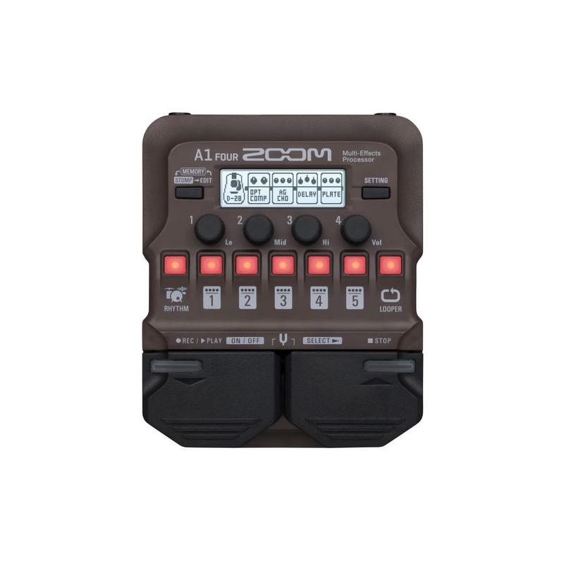 Pedaleira Zoom A1 Four com Módulo de Efeitos para Instrumentos ...