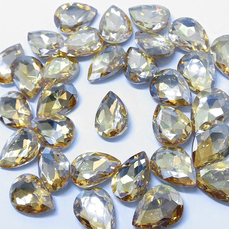 Pedra de vidro gota - unidade - Palácio dos Cristais - Objetos de ...